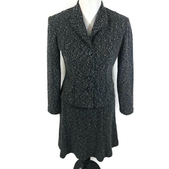 Sheri Martin‎ Two Piece Skirt Suit Vintage Size 6P - Picture 1 of 8
